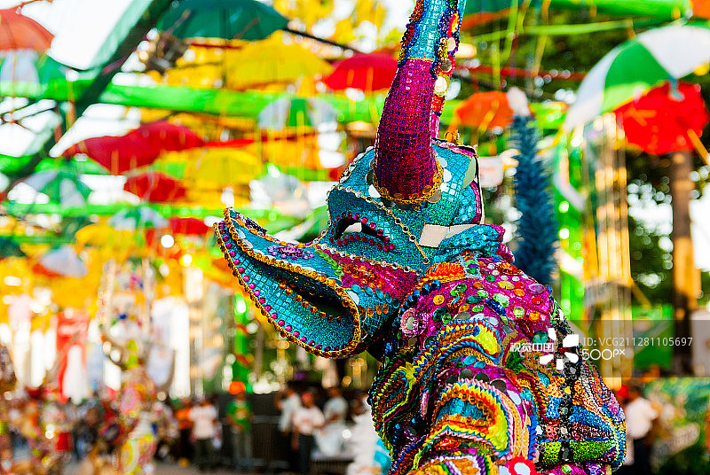 多米尼加共和国狂欢节图片素材