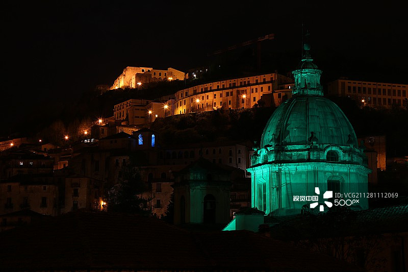 科森扎夜景图片素材