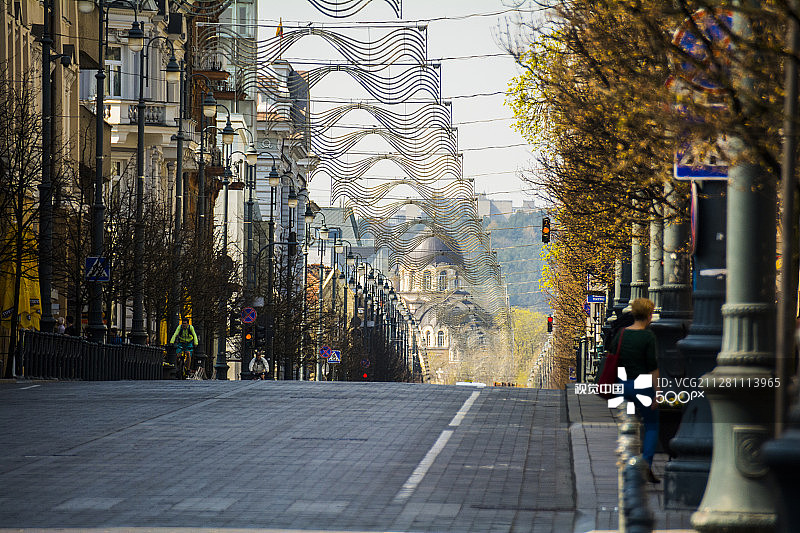 格迪米纳斯大街—维尔纽斯图片素材