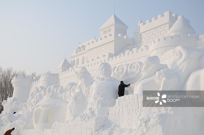 雪城堡图片素材