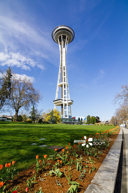 西雅图太空针塔图片素材