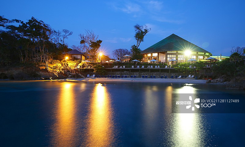 洪都拉斯罗阿坦岛月亮湾度假村图片素材