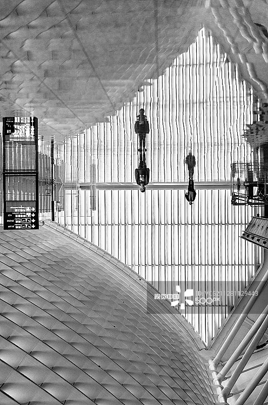 倒影 / 中国台湾桃园国际机场图片素材