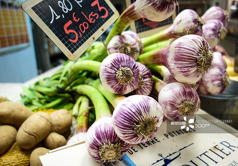 洋葱，巴黎中央市场图片素材