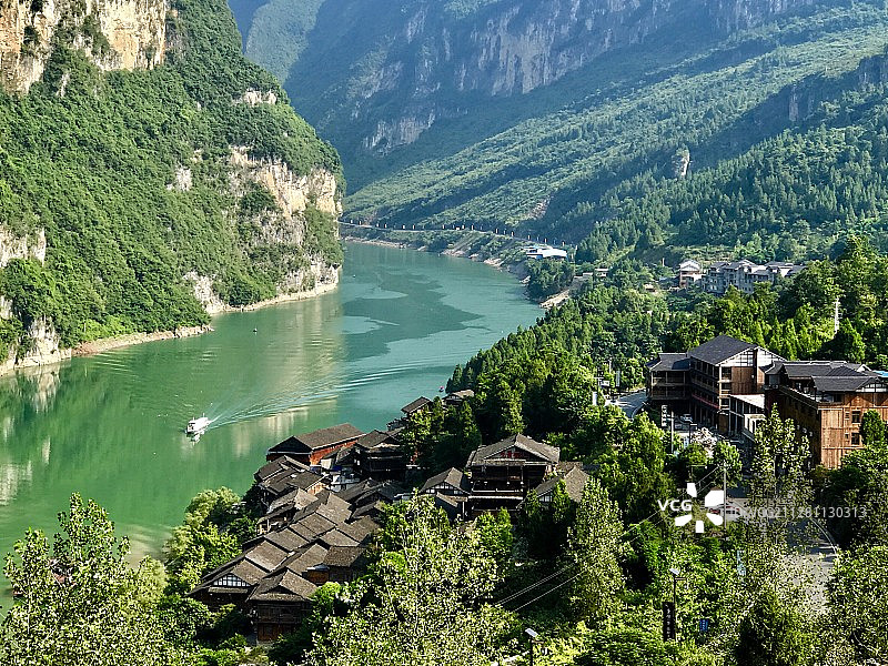 龚滩古镇图片素材