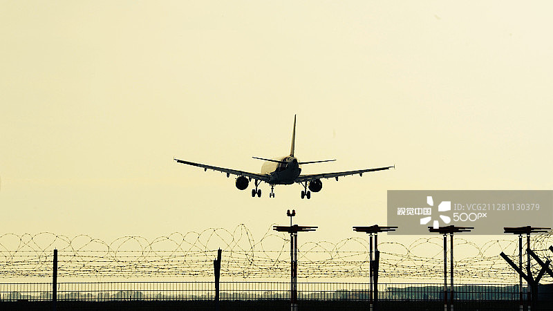 罗马菲乌米奇诺机场 - 着陆图片素材