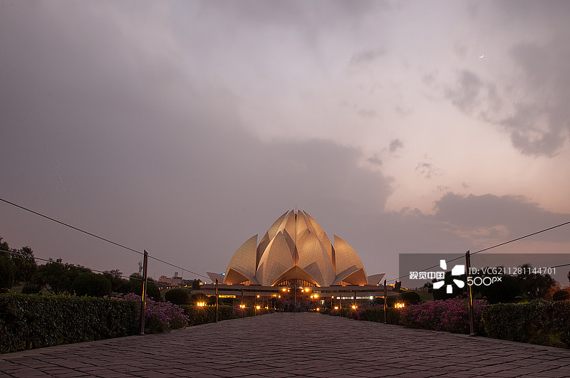 印度新德里莲花寺图片素材