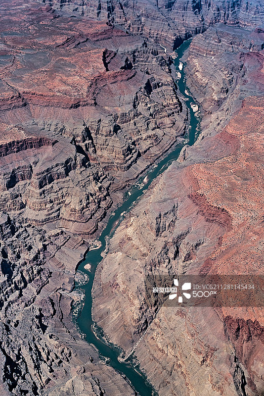 大峡谷中的科罗拉多河图片素材