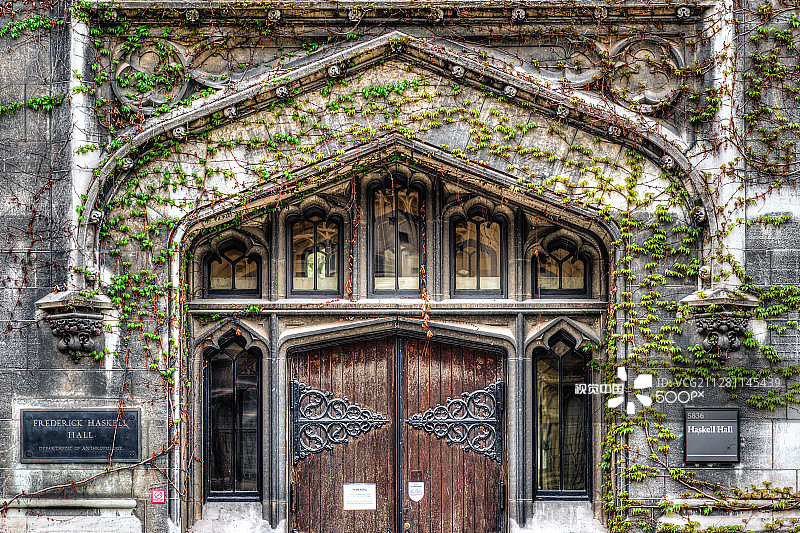 芝加哥大学的哈斯克尔大厅图片素材