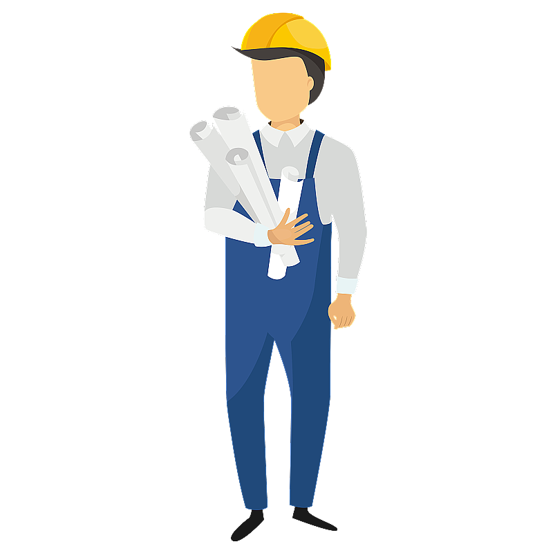 戴安全帽的工人图片素材