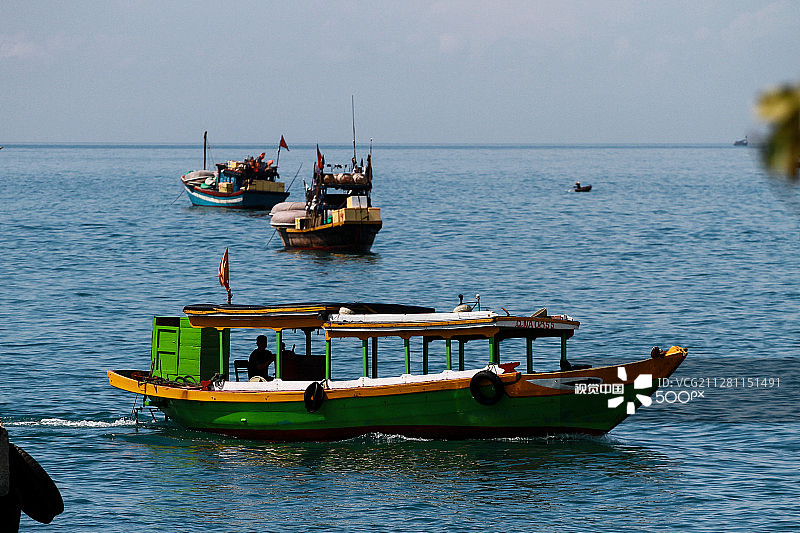 占婆岛的船只图片素材