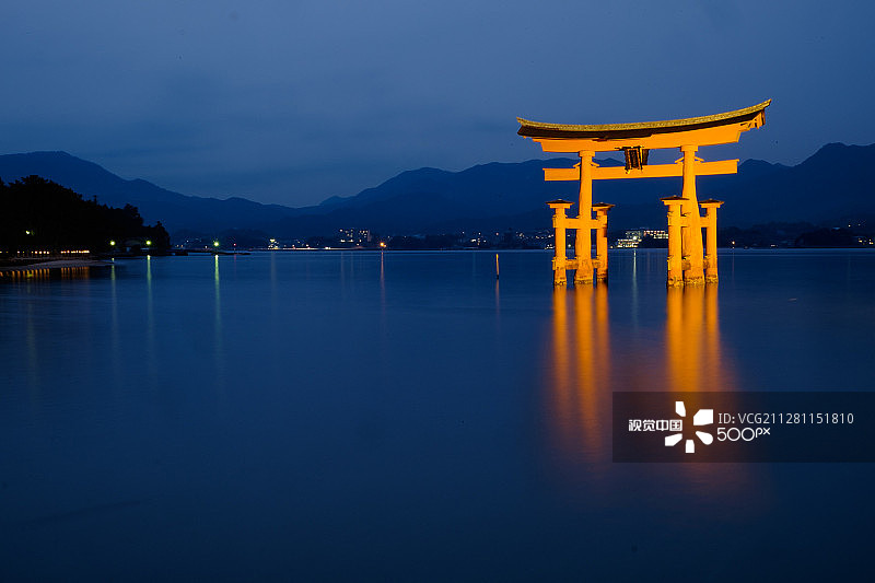 严岛神社鸟居图片素材