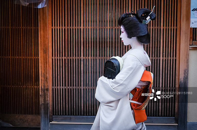 优雅的艺伎之美图片素材