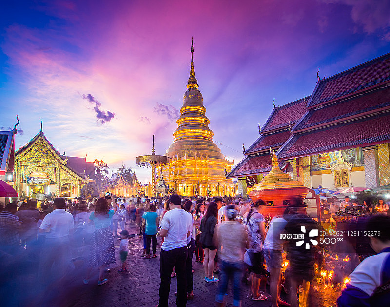 南奔府的万佛节图片素材