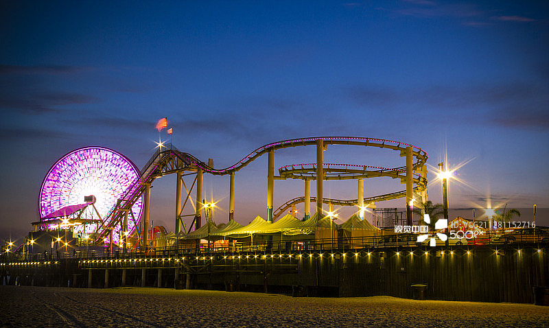 圣塔莫尼卡码头图片素材