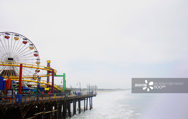 圣塔莫尼卡码头图片素材