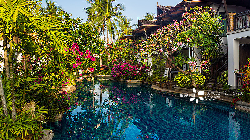 莱利海滩酒店游泳池图片素材