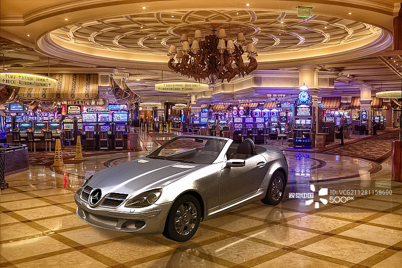 地板上的汽车图片素材