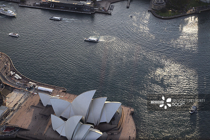 歌剧院日落图片素材