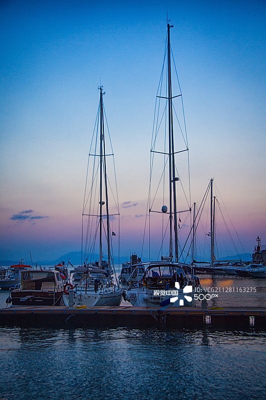 帆船，意大利阿马尔菲图片素材