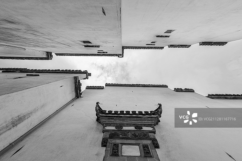 徽州古城古建筑图片素材