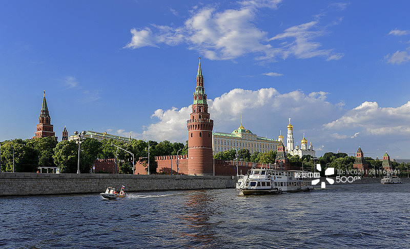 在莫斯科河上图片素材