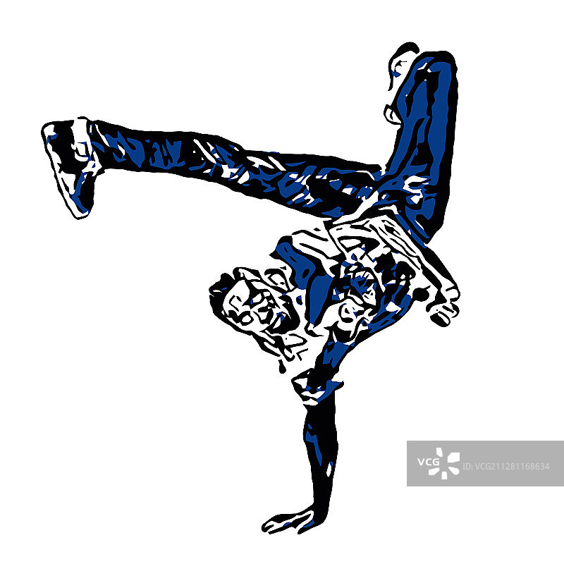 非洲裔嘻哈舞者图片素材