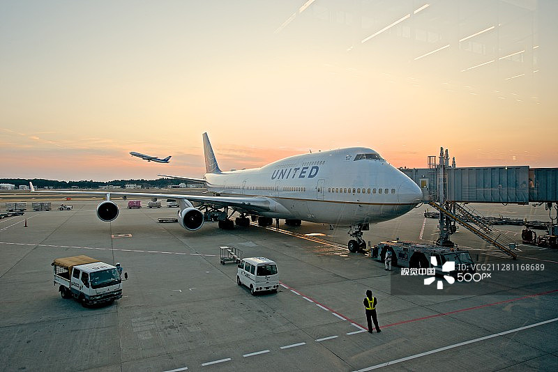 日落启程图片素材