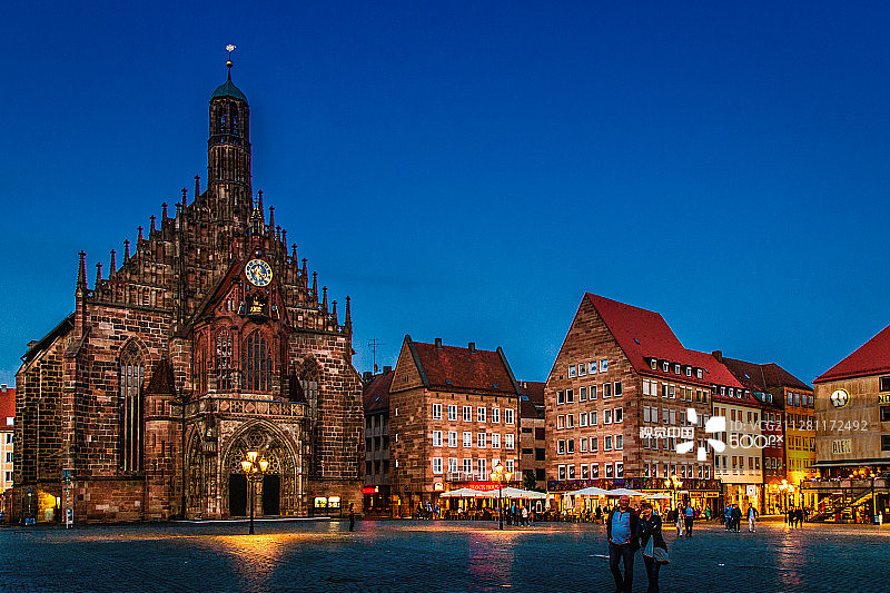 纽伦堡夜景图片素材