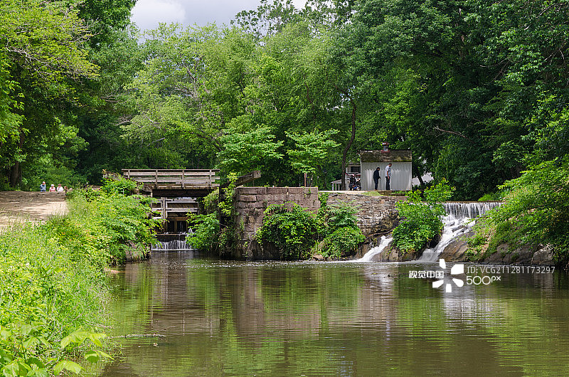 波托马克河上的锁图片素材