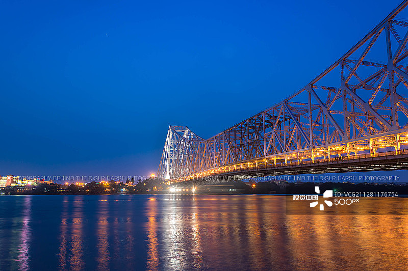 西孟加拉邦豪拉大桥图片素材