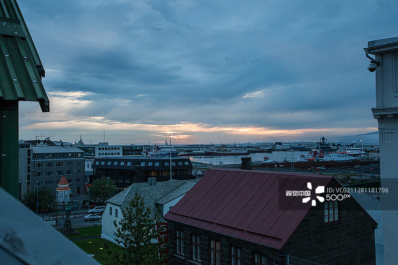 午夜太阳图片素材