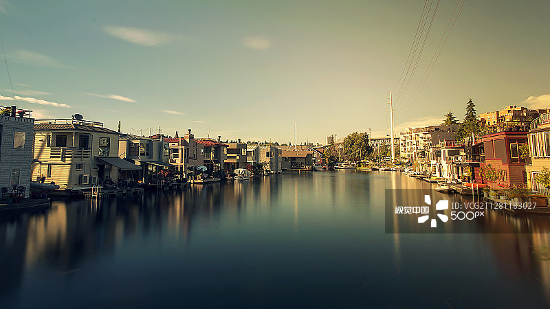 西雅图南联合湖图片素材