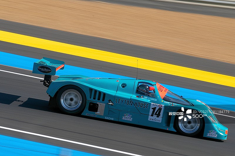 14号保时捷962，C组，勒芒24小时耐力赛，2014年图片素材