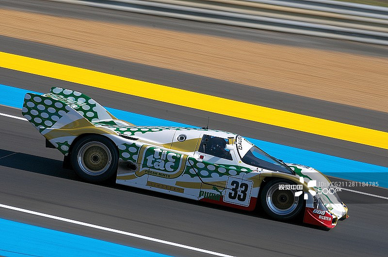 33号保时捷962赛车，C组，2014年勒芒24小时耐力赛图片素材
