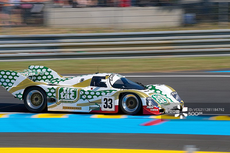 33号保时捷962赛车，C组，2014年勒芒24小时耐力赛图片素材