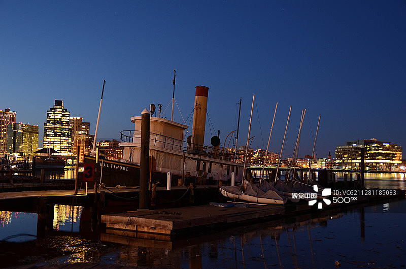 巴尔的摩港口图片素材