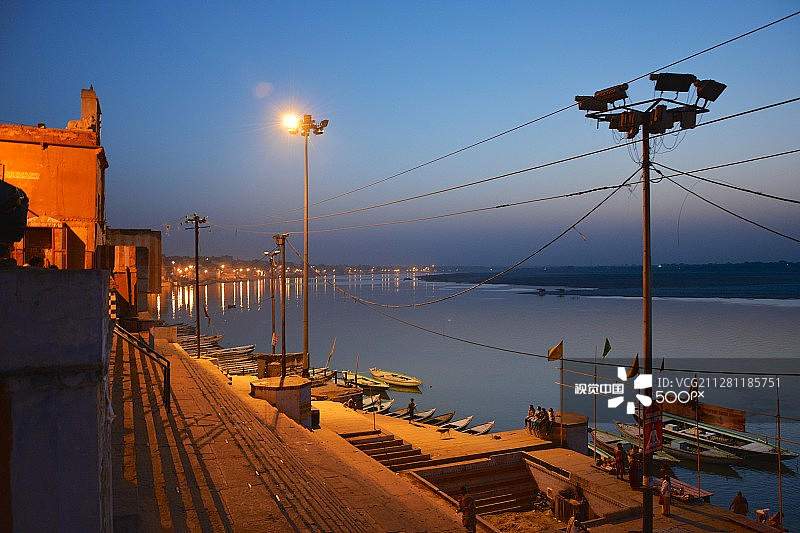 恒河日出图片素材