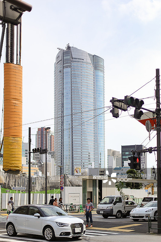 奥迪A1和六本木新城图片素材