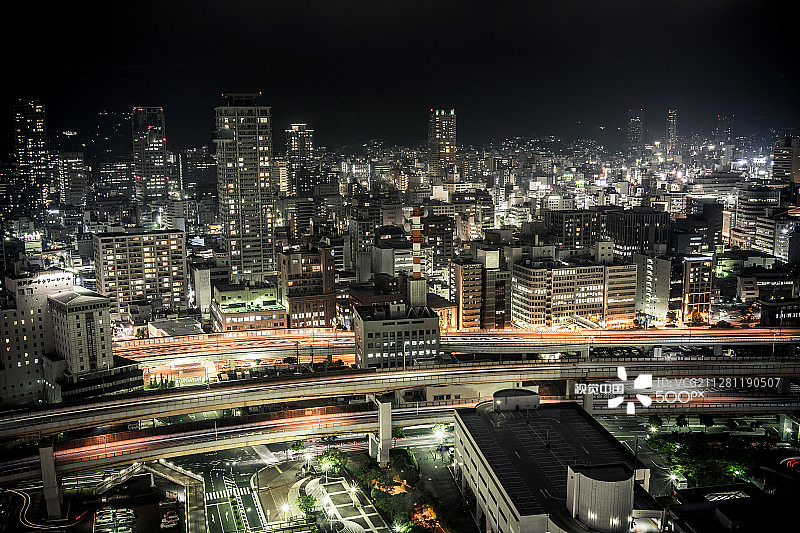从神户港塔看到的夜景图片素材