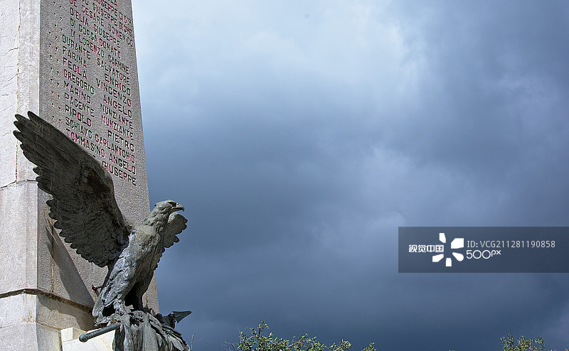 战争纪念碑视角图片素材