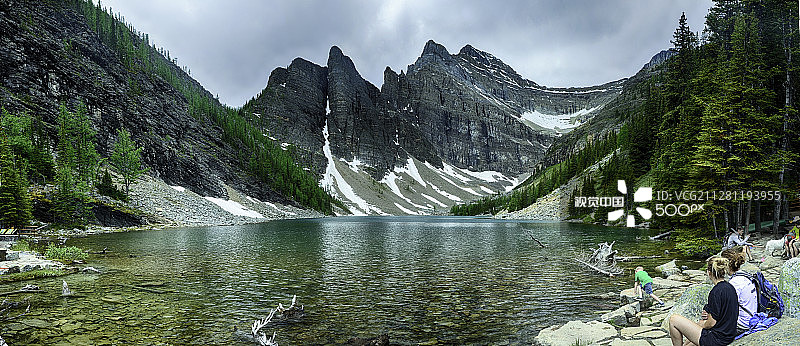艾格尼丝湖，艾伯塔图片素材