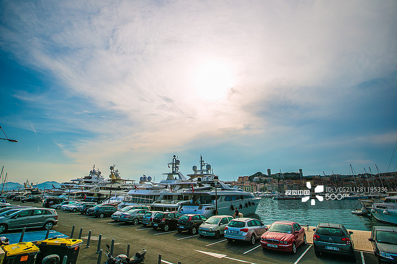 戛纳港口图片素材