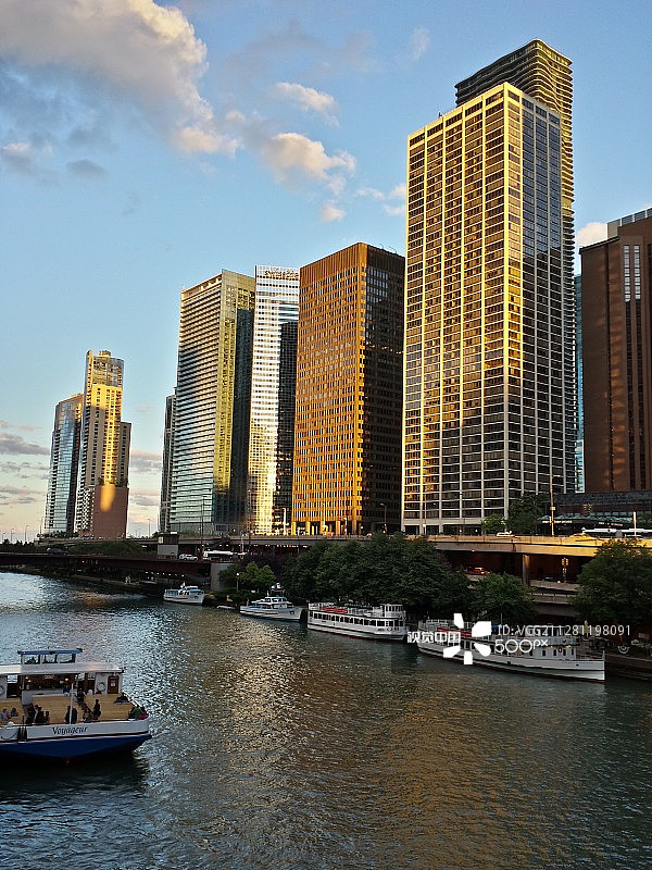 芝加哥河图片素材