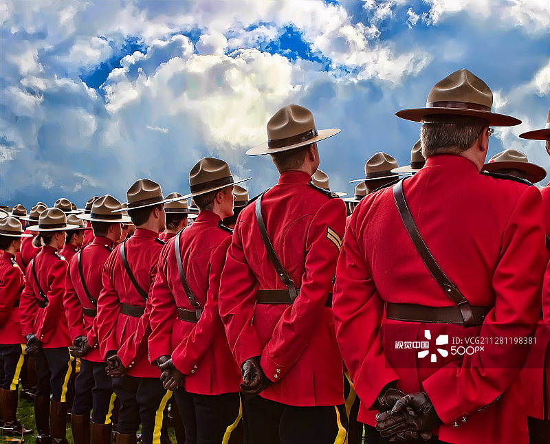 加拿大骑警图片素材
