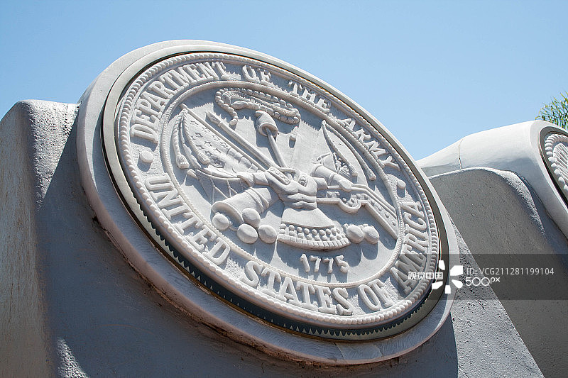 中佛罗里达大学退伍军人纪念陆军徽章图片素材