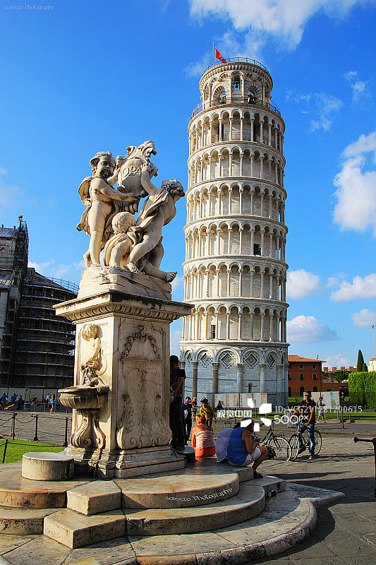 比萨斜塔图片素材
