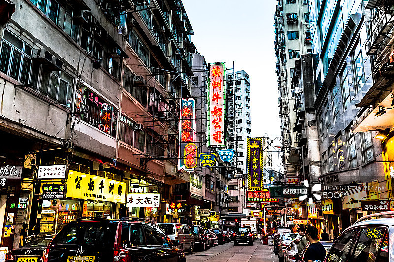香港街景：旺角图片素材