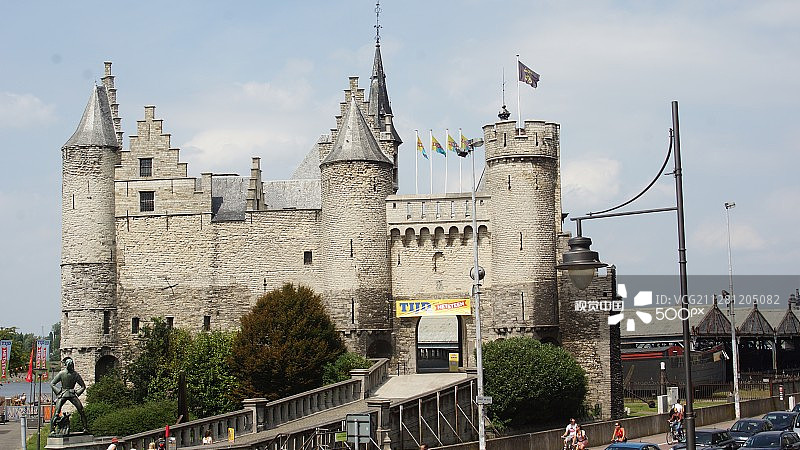 安特卫普的“Het  Steen”城堡图片素材