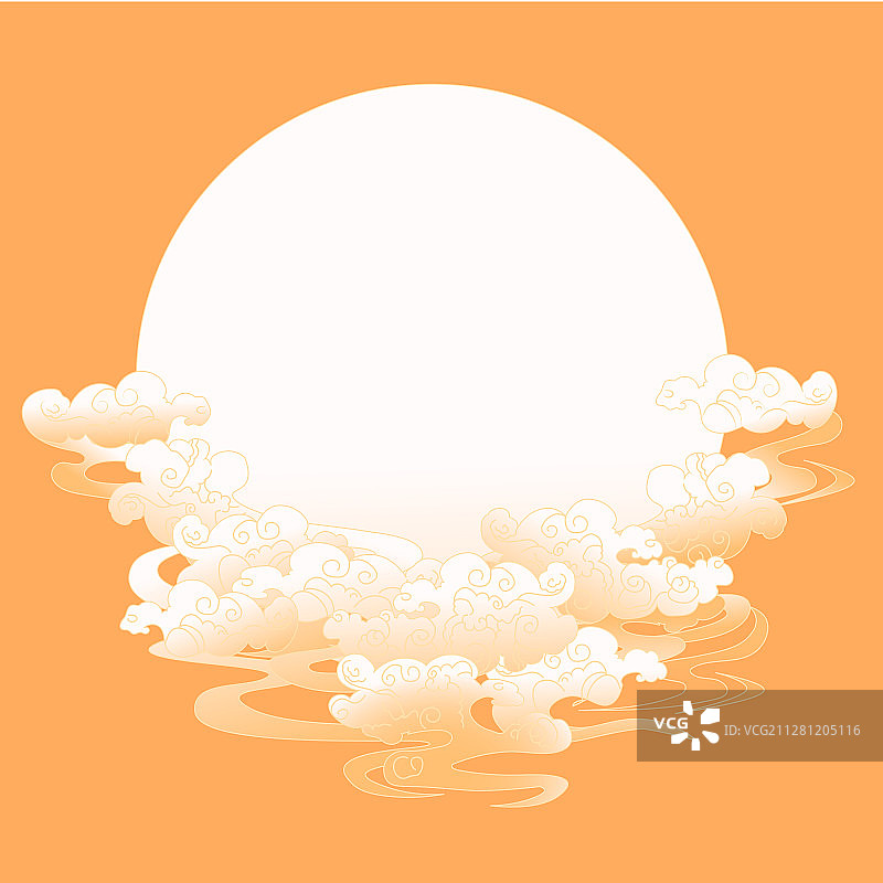 云纹祥云中国风图案矢量插画图片素材